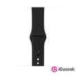 Apple Watch S3 42mm asztroszürke alumíniumtok, fekete sportszíjas okosóra #02