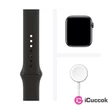 Apple Watch Series 6 GPS-es 44mm asztroszürke alumíniumtok fekete sportszíjas okosóra #03