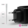 Axagon ACU-PQ22 QC3.0 + USB-C fekete fali töltő #02