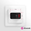 Axagon ACU-QC19 QC3.0 fekete fali töltő #06