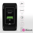 Axagon ACU-QC5 QC3.0 + 2.6A fekete fali töltő #01