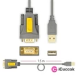 Axagon ADS-1PQ USB 2.0 - soros RS-232 DB9 HQ aktív adapter #02