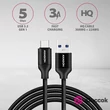 Axagon BUCM3-AM10B USB-A 3.2 Gen 1 -  USB-C 1 m fekete kábel #01