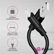 Axagon BUCM-AM20SB USB-A 2.0 - USB-C 2 m fekete kábel #01