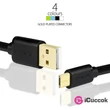 Axagon BUMM-AM15QB USB 2.0 A - micro USB 2.0 B 1,5 m fekete kábel #04