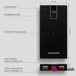Axagon PWB-L10QC 10000mAh fekete power bank #06