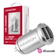 Axagon PWC-5V4 2.4A + 2.4A ezüst autós töltő #05