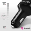 Axagon PWC-DQC 2x QC3.0 fekete autós töltő #02
