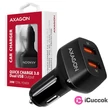 Axagon PWC-DQC 2x QC3.0 fekete autós töltő #05