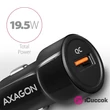 Axagon PWC-QC QC3.0 fekete autós töltő #01