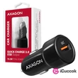 Axagon PWC-QC QC3.0 fekete autós töltő #05