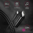 Axagon RVC-HI2C USB-C - HDMI 2.0 kábel #01