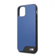 BMW iPhone 11 Pro sima kék kemény műbőrtok #04