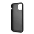 BMW iPhone 11 Pro sima piros kemény műbőrtok #02