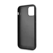 BMW iPhone 11 csíkos kék kemény bőrtok #01