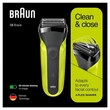 BRAUN 300s/fekete - sárga/borotva #01