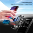Baseus Car Mount 4-6,5" vezeték nélküli szellőzőrácsba rögzíthető fekete autós Qi töltő és telefontartó #02