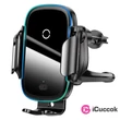 Baseus Car Mount 4,7-6,5" vezeték nélküli műszerfalra és szellőzőrácsba rözíthető fekete autós Qi töltő és telefontartó #04