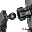 Baseus Car Mount 4,7-6,5" vezeték nélküli műszerfalra és szellőzőrácsba rözíthető fekete autós Qi töltő és telefontartó #05