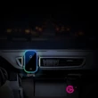 Baseus Car Mount 4,7-6,5" vezeték nélküli műszerfalra és szellőzőrácsba rözíthető fekete autós Qi töltő és telefontartó #07