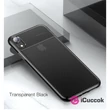 Baseus Glistening iPhone XR fekete/átlátszó TPU tok #02