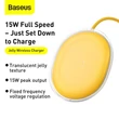 Baseus Jelly QC3.0 15W sárga vezeték nélküli töltő #01