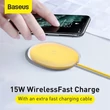 Baseus Jelly QC3.0 15W sárga vezeték nélküli töltő #02