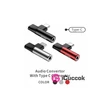 Baseus L41 USB Type-C - Type-C + 3.5mm fekete elosztó #02