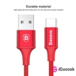 Baseus Rapid Series 2A 25cm USB Type-C piros töltő és adatkábel #02