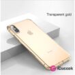 Baseus Simplicity Series iPhone XS arany/átlátszó TPU tok #01