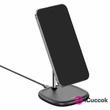 Baseus Swan 15W mágneses, fekete vezeték nélküli töltő és tartó iPhone 12 telefonhoz #02