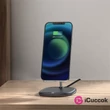 Baseus Swan 15W mágneses, fekete vezeték nélküli töltő és tartó iPhone 12 telefonhoz #06