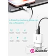 Baseus Travel Mini Dual USB 5V/2,1A fehér hálózati töltőfej #02