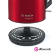 Bosch TWK3P424 DesignLine piros-fekete vízforraló #02