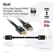 CLUB3D HDMI 2.1 - Ultra High Speed HDMI 4K 120Hz 1,5m kábel #01