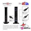 CLUB3D SenseVision USB 3.0 Dual Display 4K 60Hz Docking Station #01
