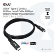 CLUB3D USB4 Type C - USB4 Type-C 8K60Hz 0.8m kábel #01