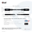 CLUB3D USB4 Type C - USB4 Type-C 8K60Hz 0.8m kábel #02