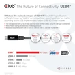 CLUB3D USB4 Type C - USB4 Type-C 8K60Hz 0.8m kábel #04