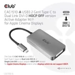 CLUB3D USB 3.2 Type C - DVI-D HDCP OFF adapter #01