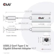 CLUB3D USB 3.2 Type C - Gigabit Ethernet adapter #02