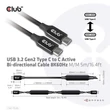 CLUB3D USB 3.2 Type C - USB 3.2 Type C 8K60Hz 5m kábel #01