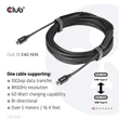 CLUB3D USB 3.2 Type C - USB 3.2 Type C 8K60Hz 5m kábel #02