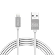 Delight LED fénnyel iPhone Lightning 1m fehér adatkábel #02
