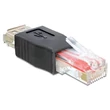 Delock 65234 USB-A anya > RJ45 apa fekete adapter #01
