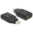 Delock 65552 fekete adapter mini displayport apa > HDMI anya #01