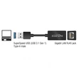 Delock 65903 SuperSpeed USB-A 3.1 Gen 1 apa > Gigabit LAN 10/100/1000Mbps anya adapter #01