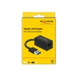 Delock 65903 SuperSpeed USB-A 3.1 Gen 1 apa > Gigabit LAN 10/100/1000Mbps anya adapter #02