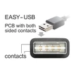 Delock 83358 EASY-USB 2.0-A apa > USB-B apa 1m kábel #01