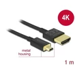 Delock 84781 High Speed 3D HDMI Ethernet - HDMI-A apa > HDMI Micro-D apa 1m kábel #01